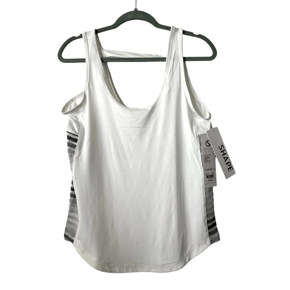 SHAPE White Sleeveless Small Athletic Top BNWT